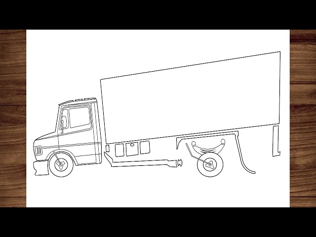 HOW TO DRAW AN ARCHED TRUCK STEP BY STEP - FOR BEGINNERS 